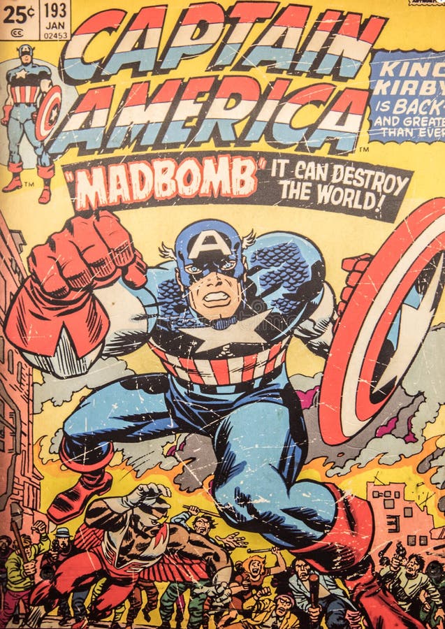 Capitano America, copertura originale del libro di fumetti
