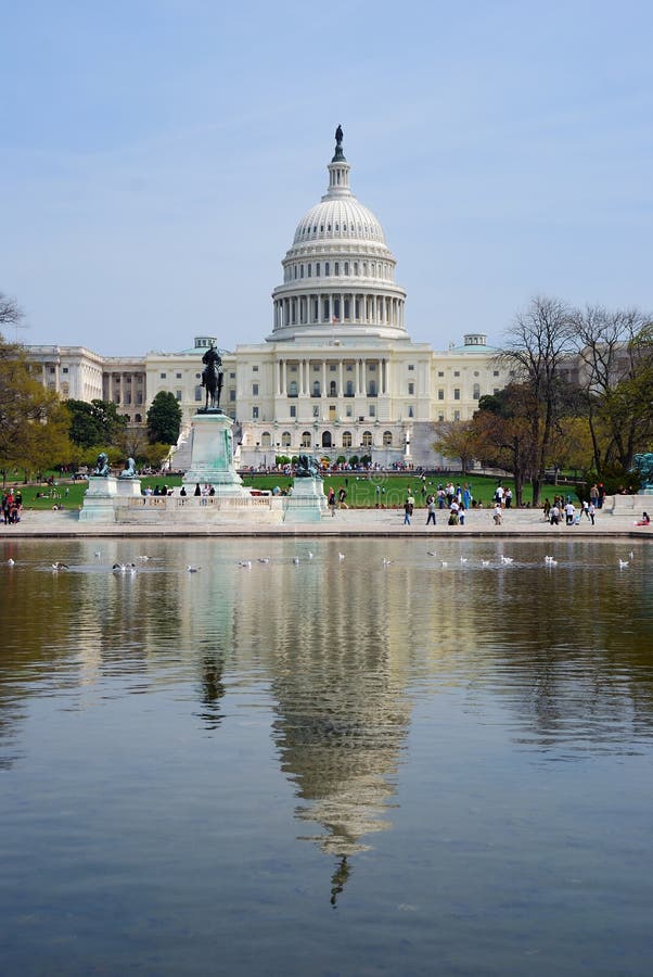 Capitol Building with reflection, Washington DC. Capitol Building with reflection in lake in Washington DC stock photography Capitol Building with reflection, Washington DC. Capitol Building with reflection in lake in Washington DC stock photography