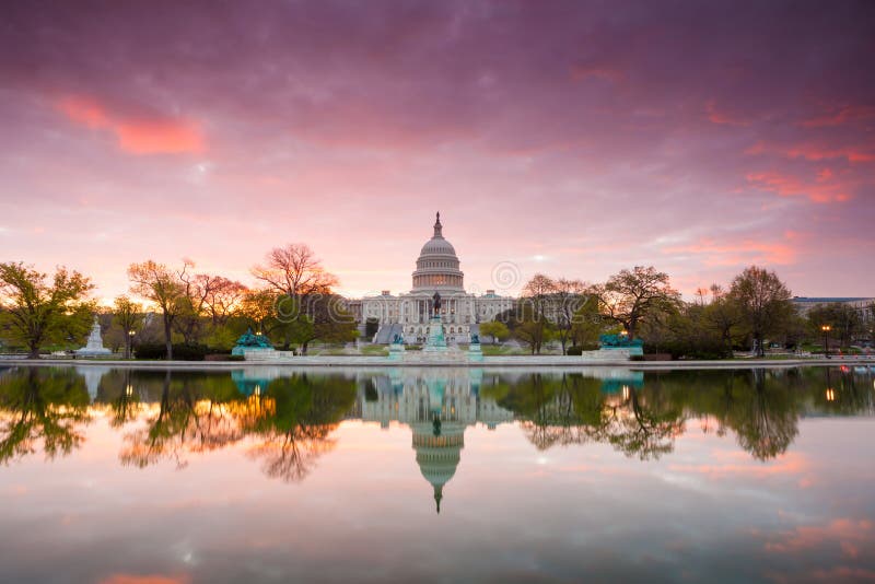 Capitol building in Washington DC stock image