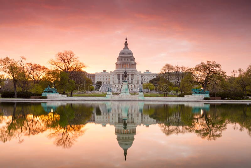 Capitol building in Washington DC stock images