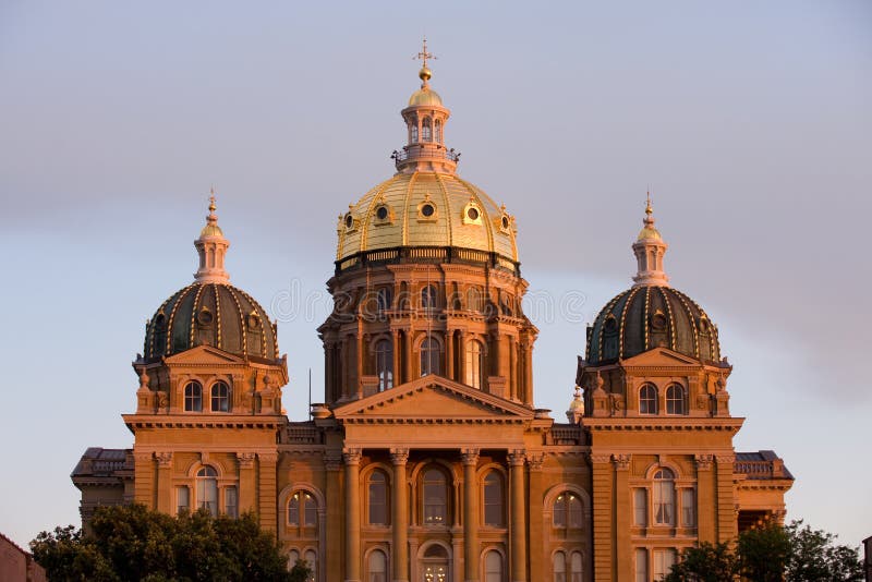 Capitol della condizione dello Iowa fotografie stock libere da diritti Capitol della condizione dello Iowa fotografie stock libere da diritti