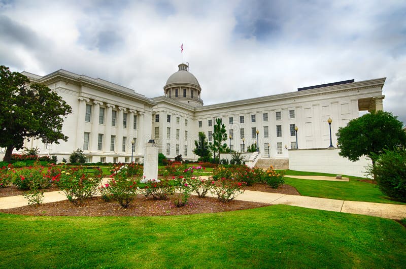 Capitol dello stato a Montgomery, Alabama immagini stock Capitol dello stato a Montgomery, Alabama immagini stock