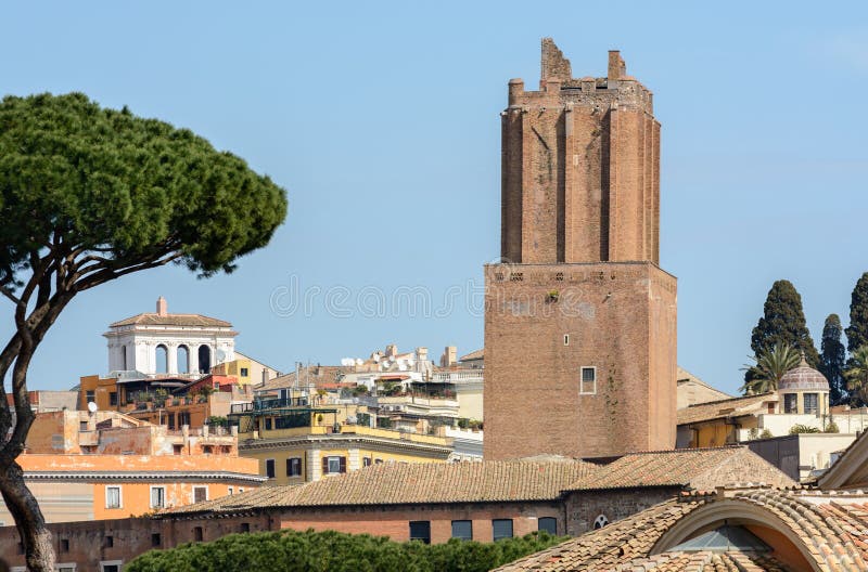Capitol Hill rome Italië 12 maart 2017 Mening van het Roman Forum royalty-vrije stock foto's Capitol Hill rome Italië 12 maart 2017 Mening van het Roman Forum royalty-vrije stock foto's