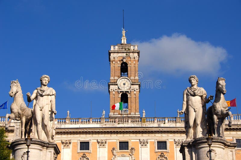 Capitoline Hill with dioskouri