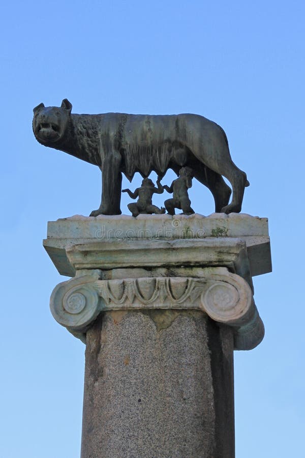 Capitoline Wolf stock photo. Image of emperor, column - 30486928