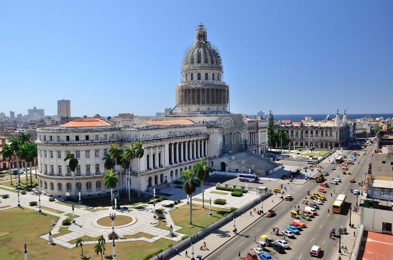 Capitolio Гаваны, Кубы стоковое изображение rf Capitolio Гаваны, Кубы стоковое изображение rf