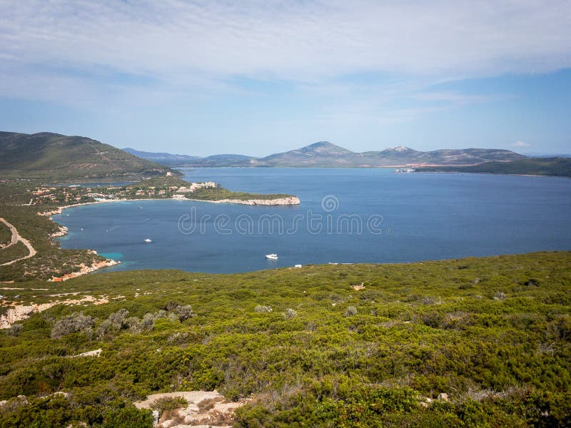 Capo Caccia Isola Piana de zone protégée de marine photo libre de droits Capo Caccia Isola Piana de zone protégée de marine photo libre de droits