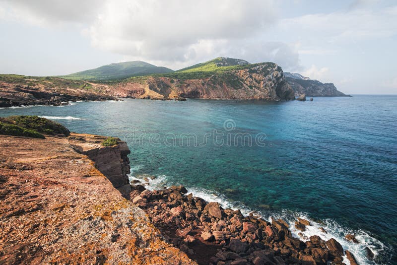 Capo Caccia près d'Alghero, Sardaigne, Italie photo stock Capo Caccia près d'Alghero, Sardaigne, Italie photo stock