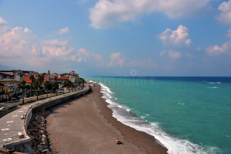 Capo D`orlando Sicily Italy Editorial Photography Image of town