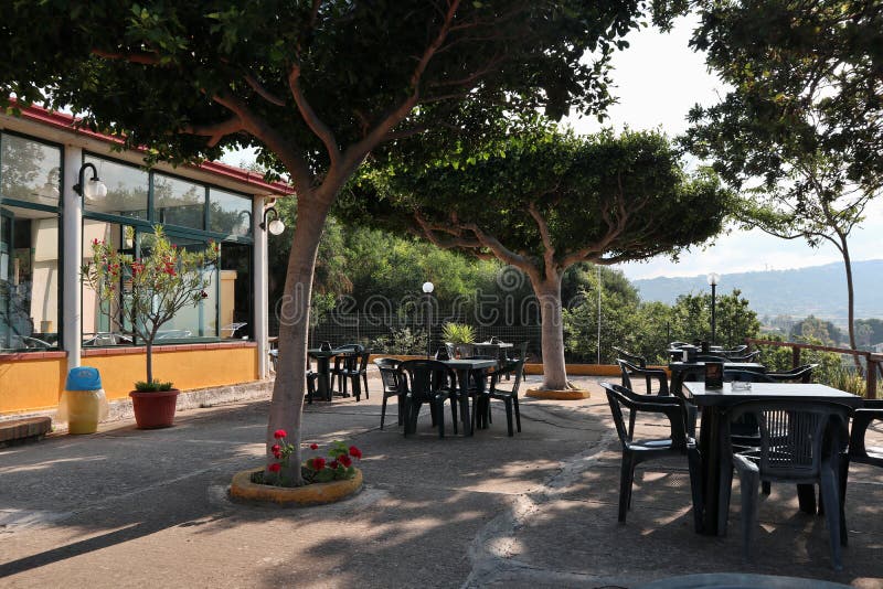 Capo Vaticano Terrazza Panoramica Del Bar Editorial Photo Image of gulf, exterior 222694336