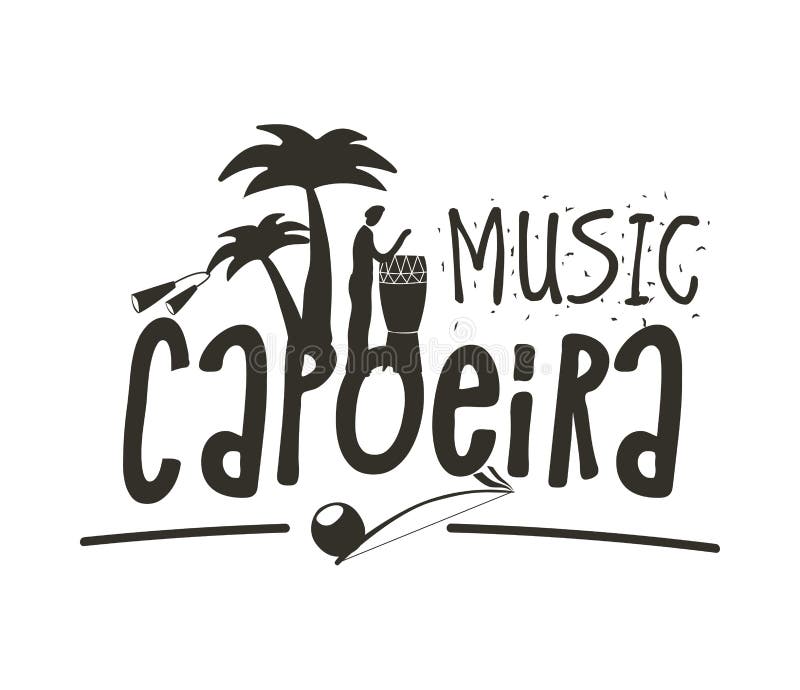 Capoeira muzyki plakat ilustracji Capoeira muzyki plakat ilustracji