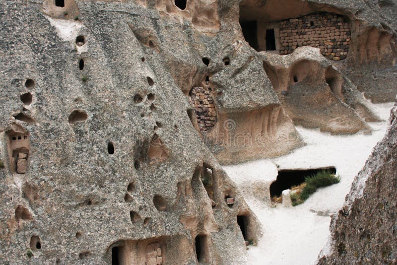 Höhlen von Kappadokien stockbild