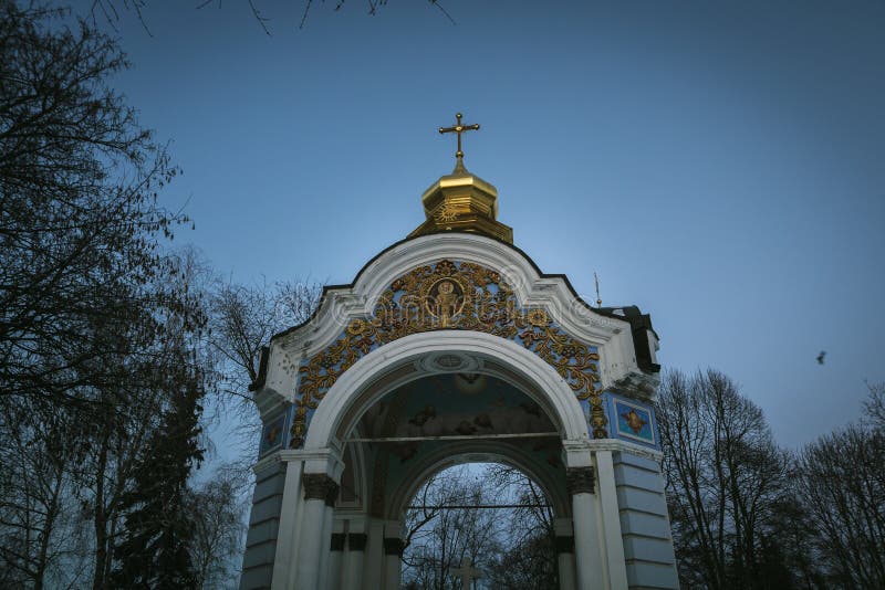 Cappella Kiev, Ucraina del monastero di St Michael immagini stock libere da diritti Cappella Kiev, Ucraina del monastero di St Michael immagini stock libere da diritti
