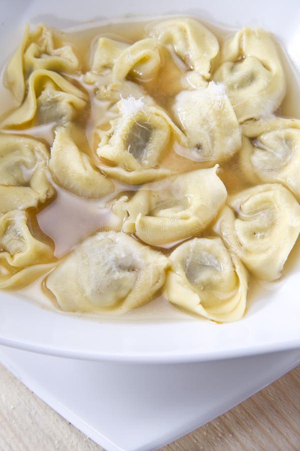Cappelletti in Broth, Typical Italian Pasta Stock Image Image of