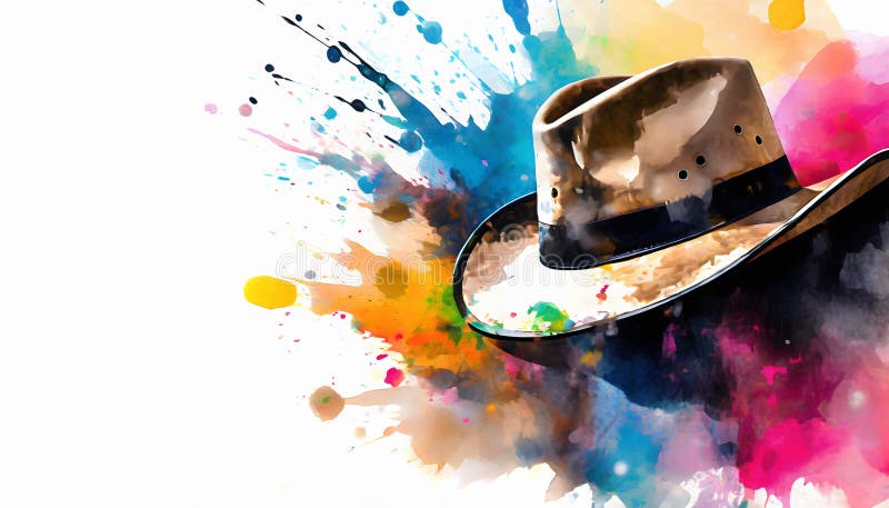 Cappello da cowboy illustrazione di stock