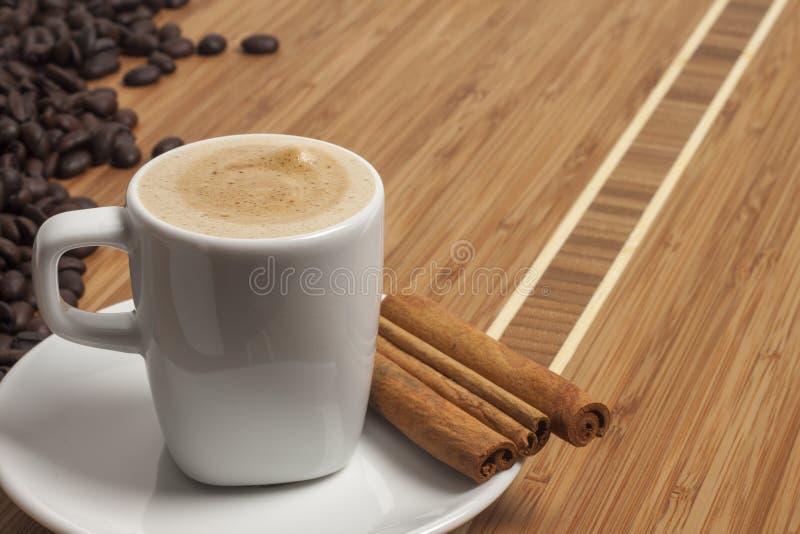 Cappuccino with cinnamon