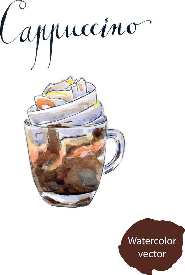 Cappuccino do café ilustração royalty free