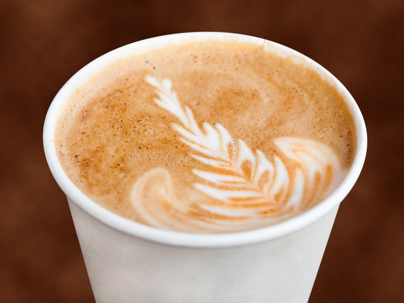 cappuccinotakeaway royaltyfri foto cappuccinotakeaway royaltyfri foto