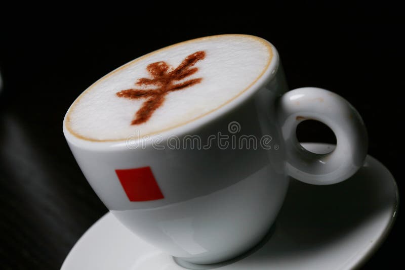 Cappucino with RMB sign