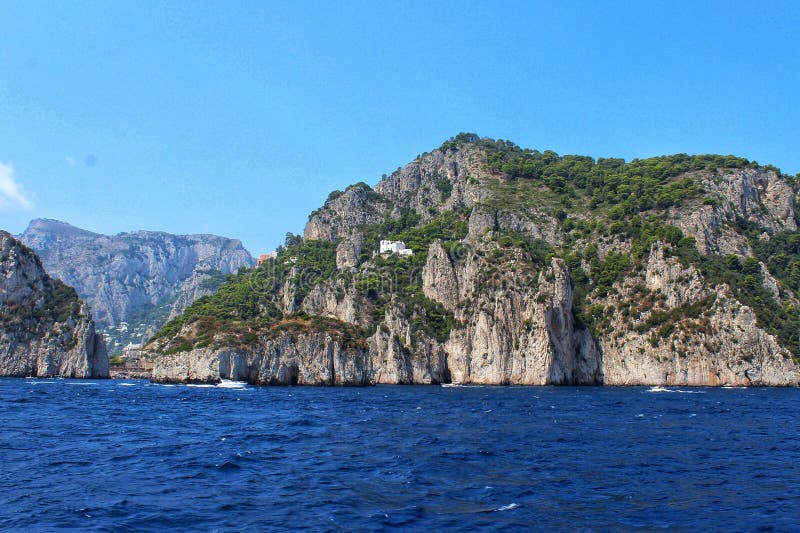 Capri island stock image. Image of italia, rock, island 125709795