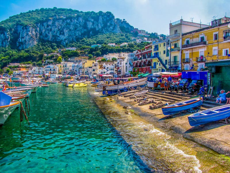 Capri, Italy editorial stock image. Image of crowded 152754144