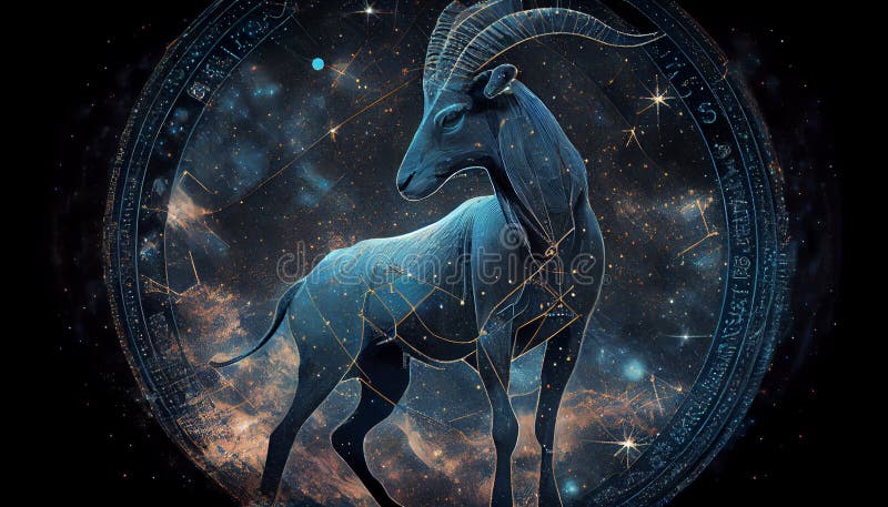 Capricorn, Zodiac Constellation, Astrology. AI Generated. Astronomy ...