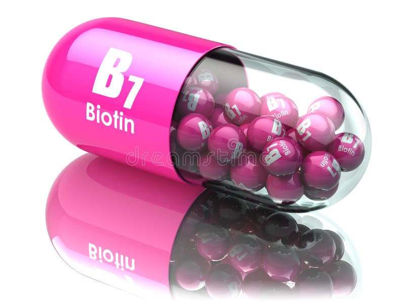 Capsule de la vitamine B7 Pilule avec de la biotine Suppléments diététiques