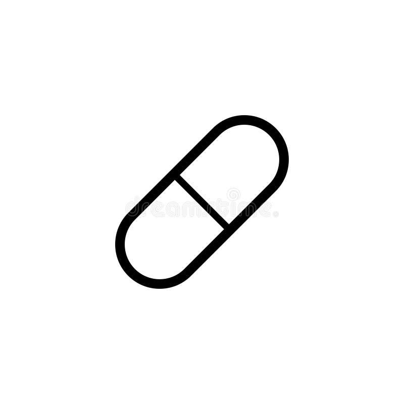 Capsule pilules icône plat vecteur modèle design tendance