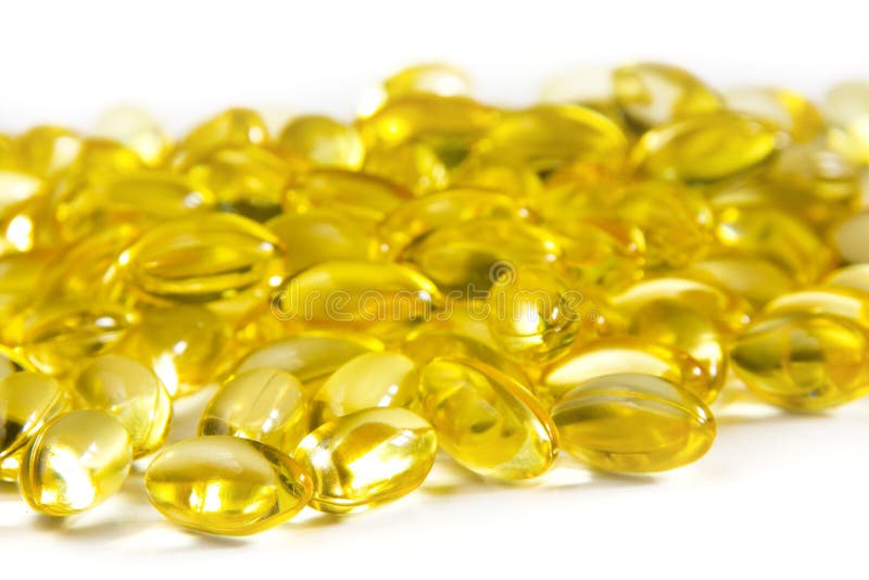 Capsules de la vitamine E photo stock. Image du médical 12201854