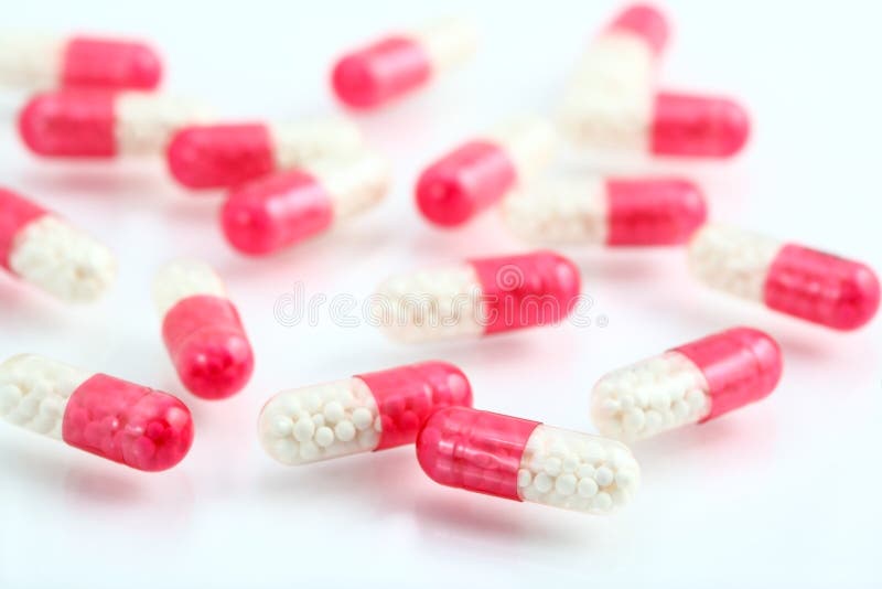 Capsules with a medicine.