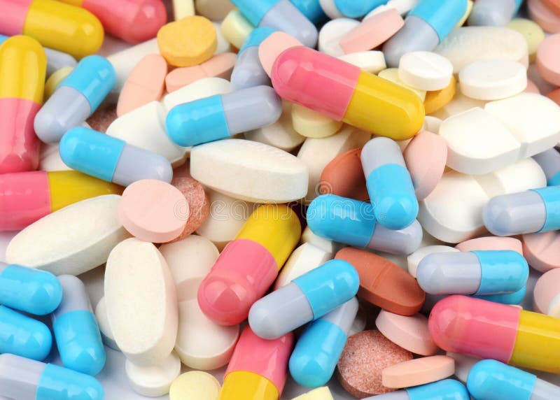 Capsules And Tablets, Close Up Stock Photo Image 25879088