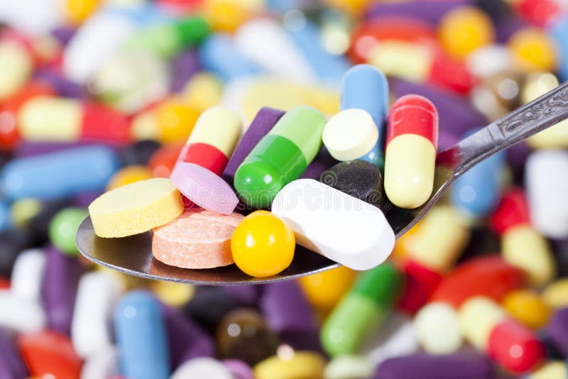 Capsules пилюльки стоковое изображение rf