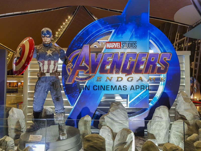 Captain America on Display at Marvel Studios' Avengers, Endgame Event at  Suntec City, Singapore. Imagem de Stock Editorial - Imagem de preto,  cinema: 272328269