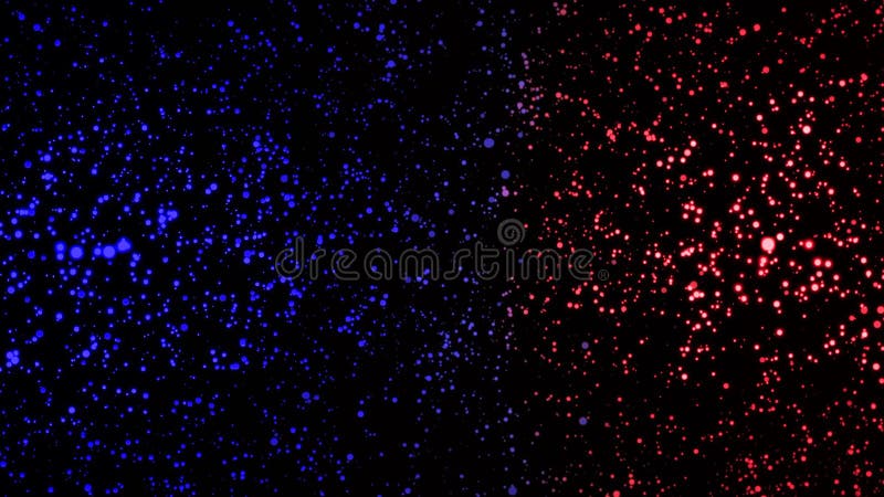 Captare frumoasă a particulelor multicolore rotative și plutitoare în întuneric. animație. animație dinamică colorată royalty free illustration