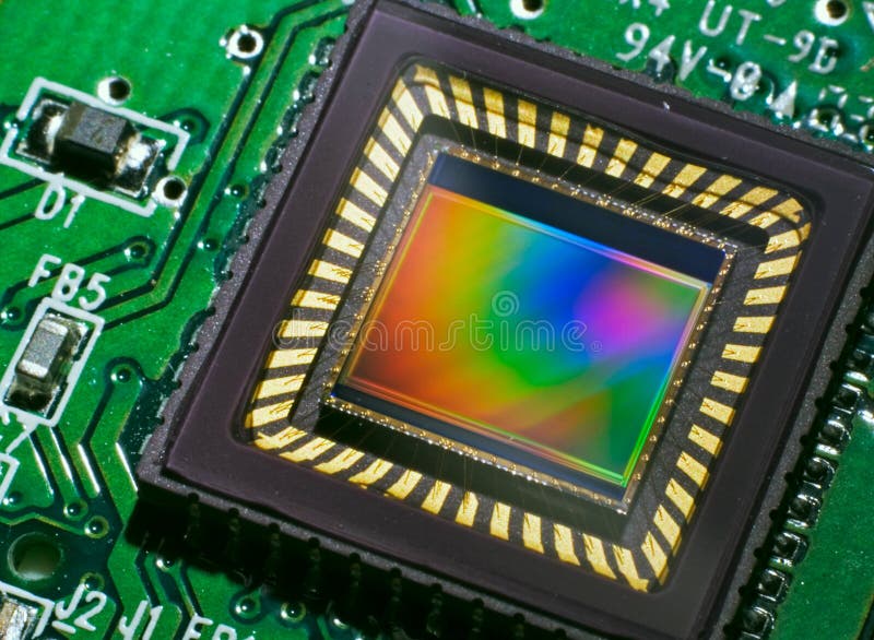 Capteur de CCD sur une carte Capteur de CCD sur une carte