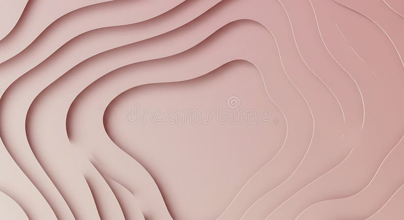 Abstract Brown and Gray Layered Papercut Background: A Generative AI Design stock illustration