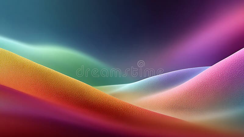 Abstract gradient wavy background with dot texture in vivid colors and smooth transitions provides a modern and dynamic visual