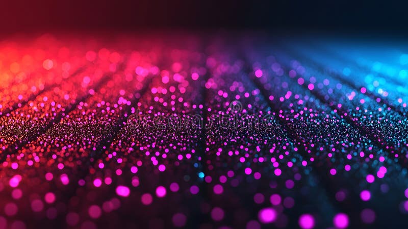 Abstract Pink and Blue Glitter Lights Bokeh Background Sparkling Festive Texture vector illustration.