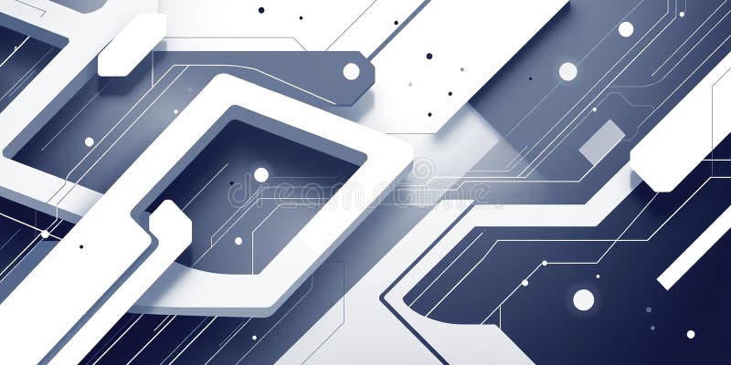 Abstract Technological Architecture Design Element A Stunning Visual Representation of Complex Data Systems and stock illustration