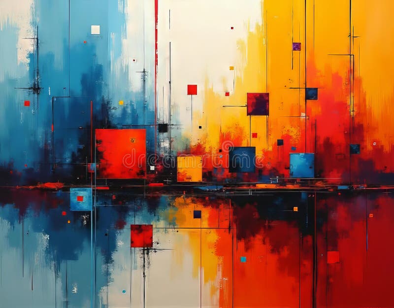 This captivating abstract expressionist artwork offers a unique visual interpretation of accounting processes. Bold, vibrant hues dance across the canvas, creating a dynamic and engaging composition. Abstract strokes and geometric shapes, seemingly representing financial data, are interwoven in a mesmerizing display of fluidity. The artist's dynamic brushwork effectively conveys the ever-. Accounting processes illustrations