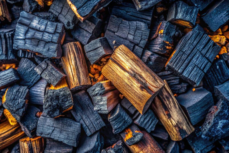 A DronesEye View of Black Ash Coal Texture Rich Tones Intricate Wood Grain and Industrial Detail vector illustration