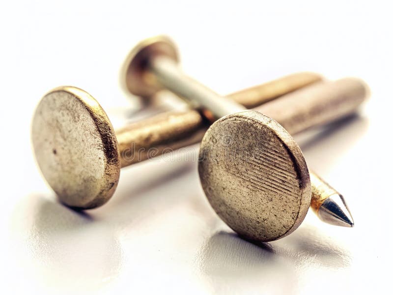 Antique Nail Punches A Vintage Craftsmans Essential Tool Closeup on White Background vector illustration