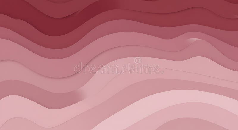 Abstract Pink and Red Wave Background: AI-Generated Papercut Design. This captivating image features a gradient of pink and red hues, arranged in a layered wave pattern. The smooth, undulating lines create a visually appealing texture, generated by AI using sophisticated algorithms to mimic the look of papercut art. It s perfect for various design projects.