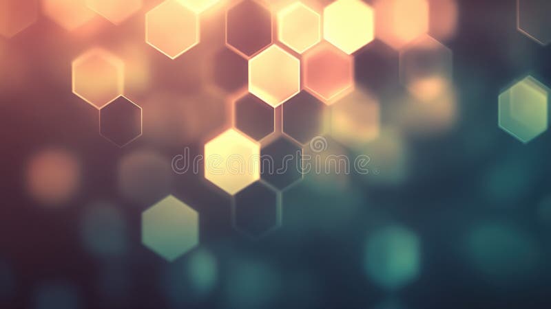 Abstract Hexagon Lights vector illustration
