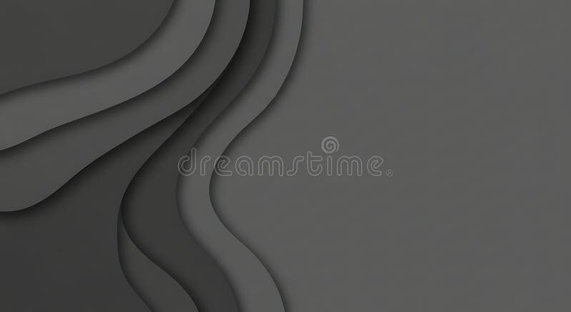Abstract Gray Wave Background: AI-Generated Papercut Design vector illustration