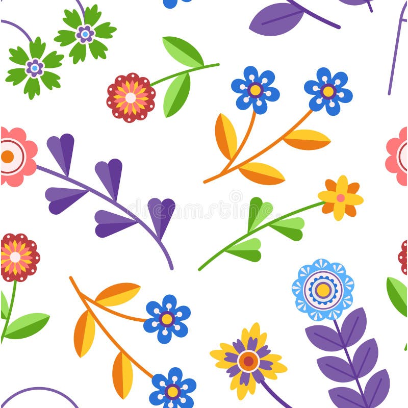 Captivating Seamless Pattern Adorned With Intricate Geometric Flowers, Forming Visually Stunning And Harmonious Design royalty free illustration
