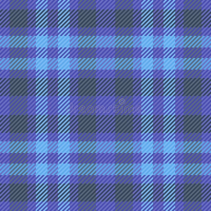 A captivating seamless pattern featuring a sophisticated blue and gray plaid design. Perfect for textile projects, website vector illustration