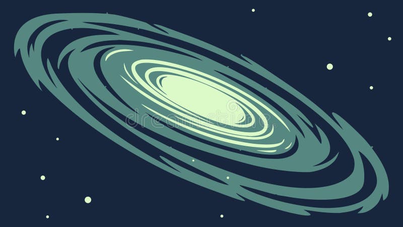 Captivating spiral galaxy swirling in cosmic abyss. Celestial wonder, deep space, vector design Generative AI stock illustration