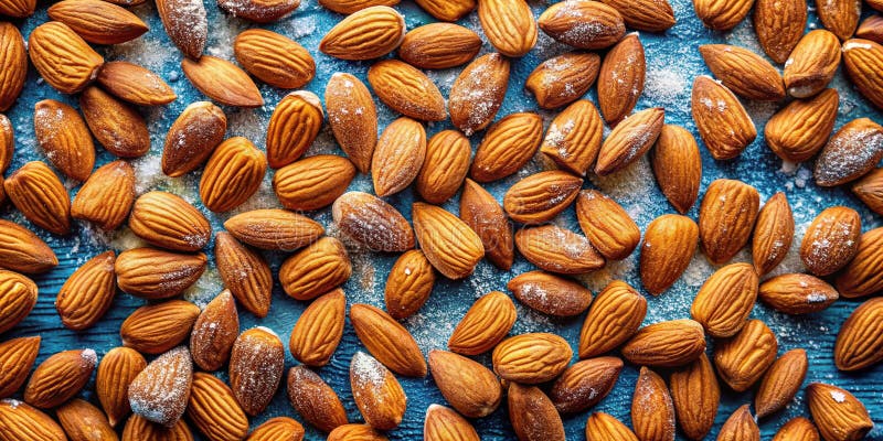 CloseUp View of Peeled Almond Texture A Healthy Snacking and Baking Ingredient stock illustration
