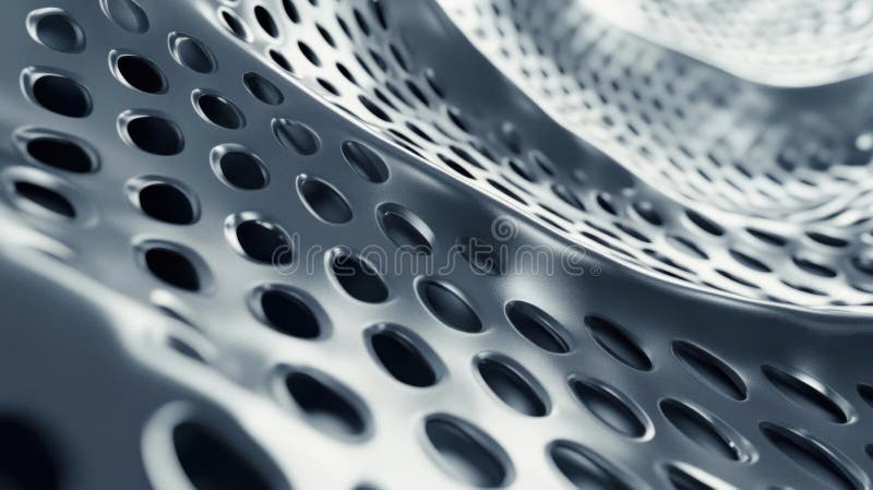 Capture metallic perforation texture with modern aesthetics and industrial design vector illustration